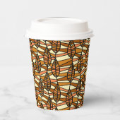 Retro Autumn Paper Cups Pappbecher (Links)