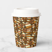Retro Autumn Paper Cups Pappbecher (Rückseite)