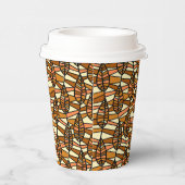 Retro Autumn Paper Cups Pappbecher (Rechts)