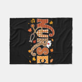 Retro Autumn Pumpkin Fall Nurlife Erntedank Fleecedecke (Vorderseite (Horizontal))