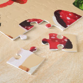 Retro Autumn Woodland Mushroom Watercolor Puzzle (Seite)