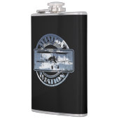 Retro Aviation Abzeichen Flachmann (Links)