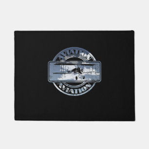 Retro Aviation Abzeichen Fußmatte