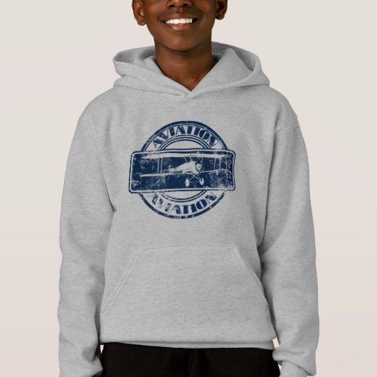 Retro Aviation Art Hoodie (Vorderseite)