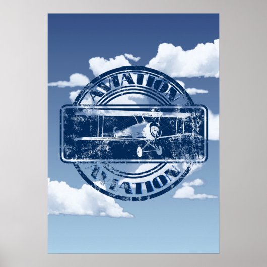 Retro Aviation Art Poster (Vorne)