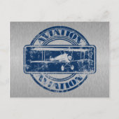 Retro Aviation Art Postkarte (Vorderseite)