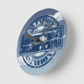 Retro Aviation Art Runde Wanduhr (Winkel)