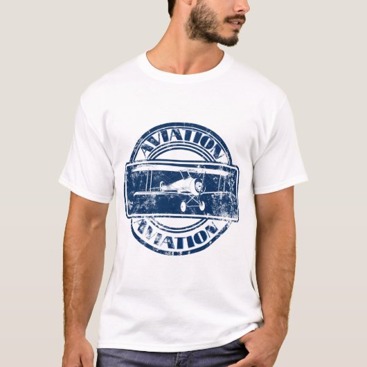 Retro Aviation Art T-Shirt (Vorderseite)