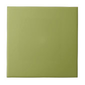 Retro Avocado Green Solid Color Tile Fliese (Vorderseite)