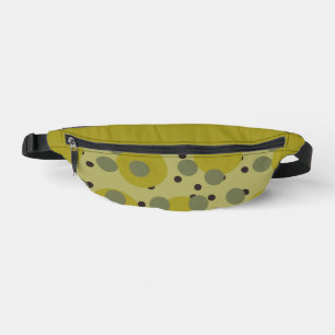 Retro Avocado Traum 1970er Jahre Atomkreise Bauchtasche
