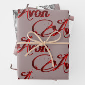 Retro Avon Christmas Geschenkpapier Set (Beispiel)