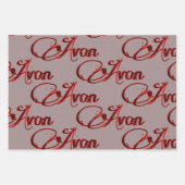 Retro Avon Christmas Geschenkpapier Set (Vorderseite)