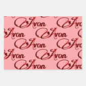 Retro Avon Christmas Geschenkpapier Set (Vorderseite)