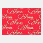 Retro Avon Christmas Geschenkpapier Set (Vorderseite)