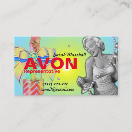Retro Avon Representative Business Card Visitenkarte