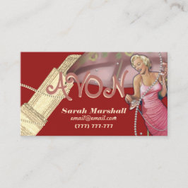 Retro Avon Representative Business Card Visitenkarte