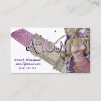 Retro Avon Representative Business Card