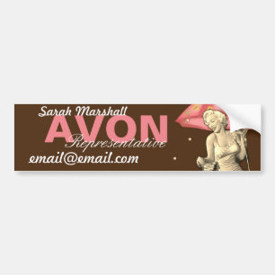 Retro Avon Vertreter Autoaufkleber