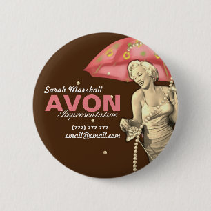 Retro Avon Vertreter Button