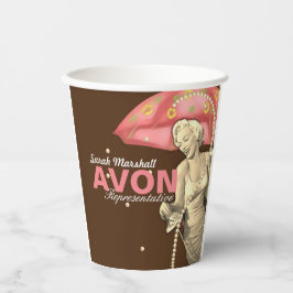 Retro Avon Vertreter Pappbecher