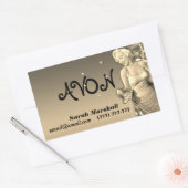 Retro Avon Vertreter Rechteckiger Aufkleber (Umschlag)