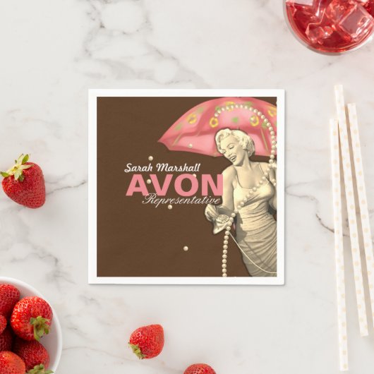 Retro Avon Vertreter Serviette (Beispiel)