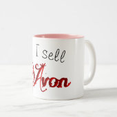 Retro Avon Vertreter Zweifarbige Tasse (VorderseiteRechts)