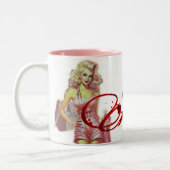 Retro Avon Vertreter Zweifarbige Tasse (Links)