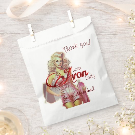 Retro Avon Vielen Dank Geschenktütchen (Ausgeschnitten)