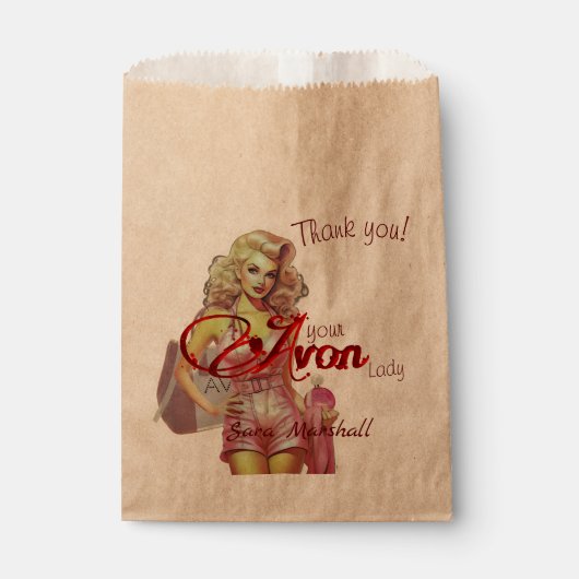 Retro Avon Vielen Dank Geschenktütchen (Vorderseite)