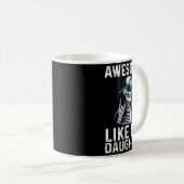 Retro Awesome Like My Daughter Funny Dad Parents D Kaffeetasse (VorderseiteRechts)