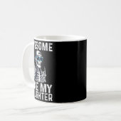Retro Awesome Like My Daughter Funny Dad Parents D Kaffeetasse (Vorderseite Links)