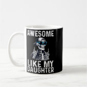 Retro Awesome Like My Daughter Funny Dad Parents D Kaffeetasse (Links)