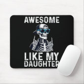 Retro Awesome Like My Daughter Funny Dad Parents D Mousepad (Mit Mouse)