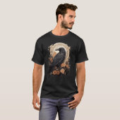 Retro awF Black Bird Crow Funny Crow Bird Cawing G T-Shirt (Vorne ganz)