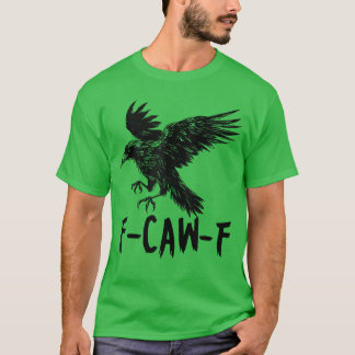 Retro awF Schwarzer Vogel Krähe Lustige Krähe Voge T-Shirt