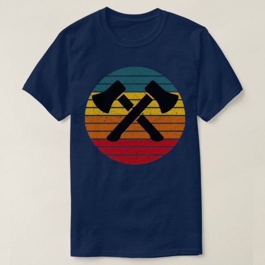 Retro Ax Thrower Cool Ax Throwing T-Shirt (Design vorne)