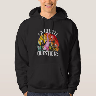 Retro Axolotl Jungen Mädchen I Axolotl Fragen Hoodie