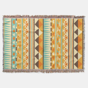 Retro-Azteken-Musterdruck Decke