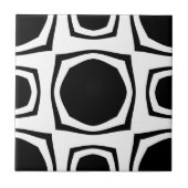 Retro B&W Fliese (Vorderseite)