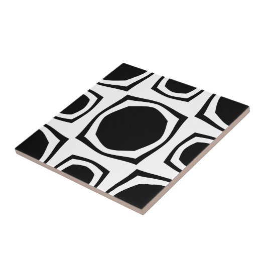 Retro B&W Fliese (Seite)
