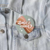 Retro Babesmaid Bridesmaid Button (Beispiel)