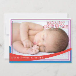 Retro Baby-Ankündigung Ankündigung