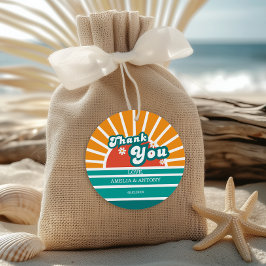 Retro Baby Dusche Vielen Dank Tag Geschenkanhänger