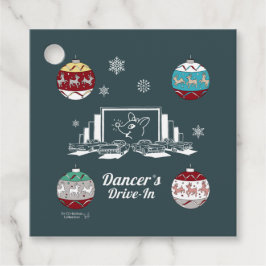 Retro Baby Reindeer Geschenkanhänger