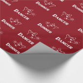 Retro-Baby Rentier Geschenkpapier (Ecke)