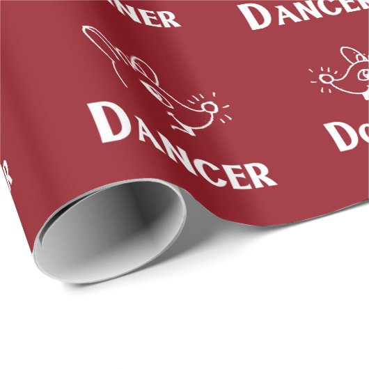 Retro-Baby Rentier Geschenkpapier (Rolleneckpunkt)