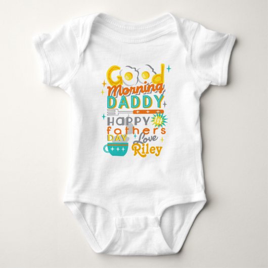 Retro Baby Shirt mit Eiern (Vorderseite)