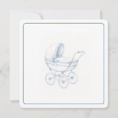 Retro-Baby-Shower-Einladung (Rückseite)