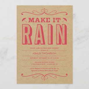 Retro Baby Shower Einladungen